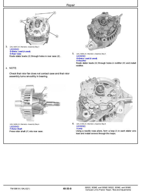 John Deere Utility Tractors Technical Manual Instant PDF Download
