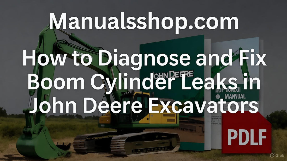 How to Diagnose and Fix Boom Cylinder Leaks in John Deere Excavators