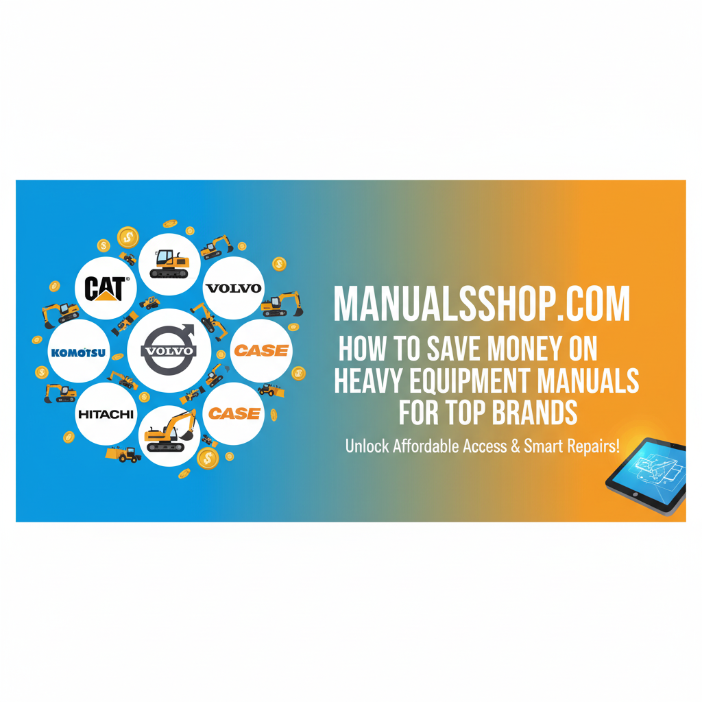 How to Save Money on Heavy Equipment Manuals for Top Brands