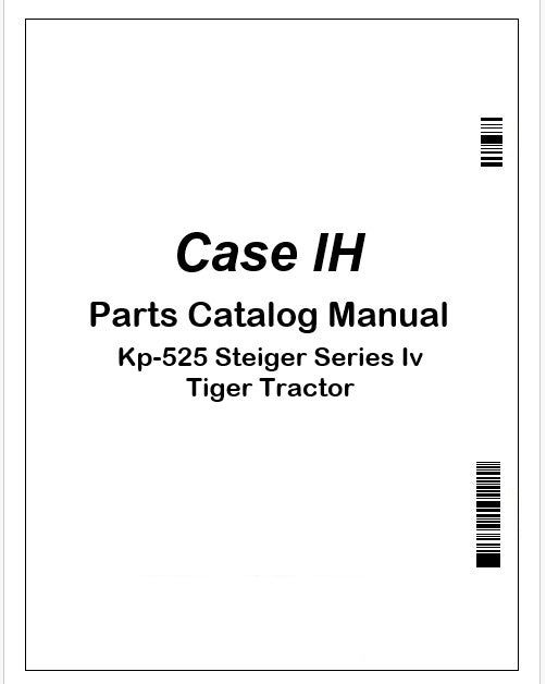 Case IH Kp-525 Steiger Series Iv Tiger Tractor Parts Manual PDF