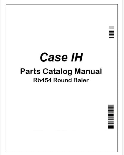 Case IH Rb454 Round Baler Parts Catalog Manual Instant PDF