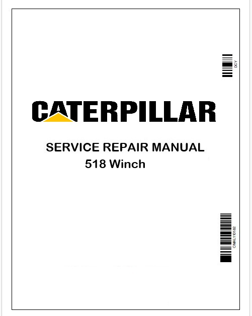Caterpillar 518 Winch Repair Service Manual Pdf 6KC, 67V