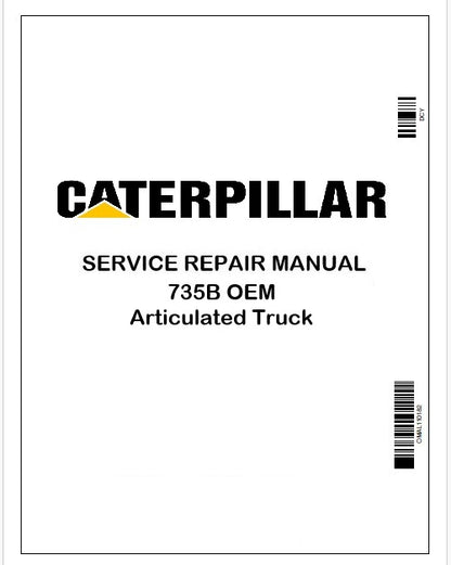 Caterpillar_735B_OEM_Articulated_Truck_Repair_Service_Manual_Pdf_E4R