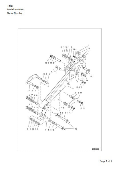 Bobcat 444 Compact Excavator Parts Catalog Manual Instant PDF