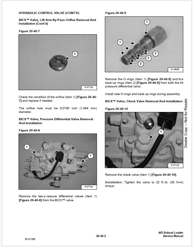 Bobcat T35105 Telescopic Handler Repair Service Manual Instant PDF
