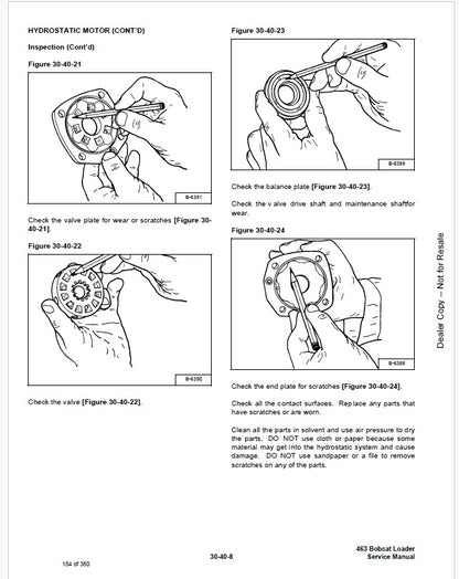 Bobcat T140 Skid Steer Loader Repair Service Manual Instant PDF