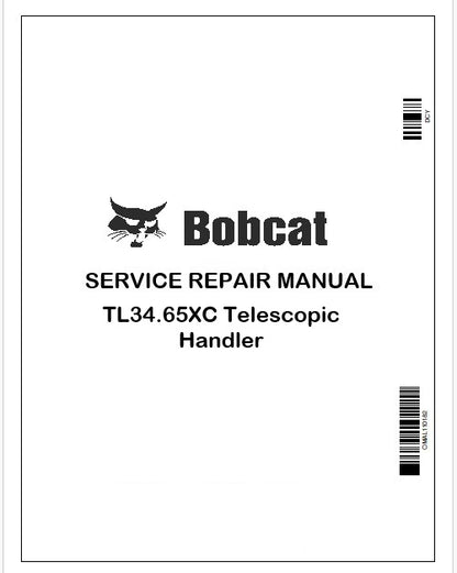 Bobcat TL34.65XC Telescopic Handler Repair Service Manual Instant PDF