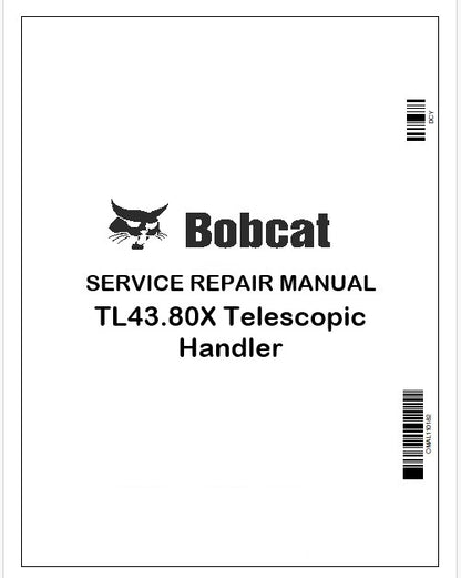 Bobcat TL43.80X Telescopic Handler Repair Service Manual Instant PDF