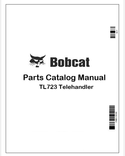Bobcat TL723 Telehandler Parts Catalog Manual Instant PDF