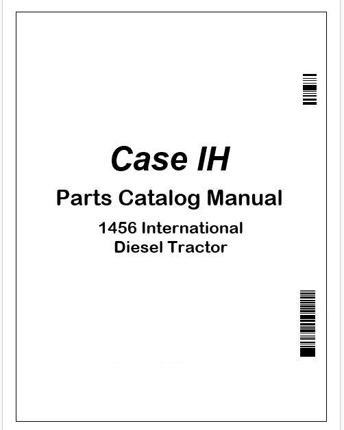 Case IH 1456 International Diesel Tractor Parts Catalog Manual PDF
