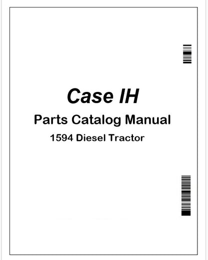 Case IH 1594 Diesel Tractor Parts Catalog Manual Instant PDF 