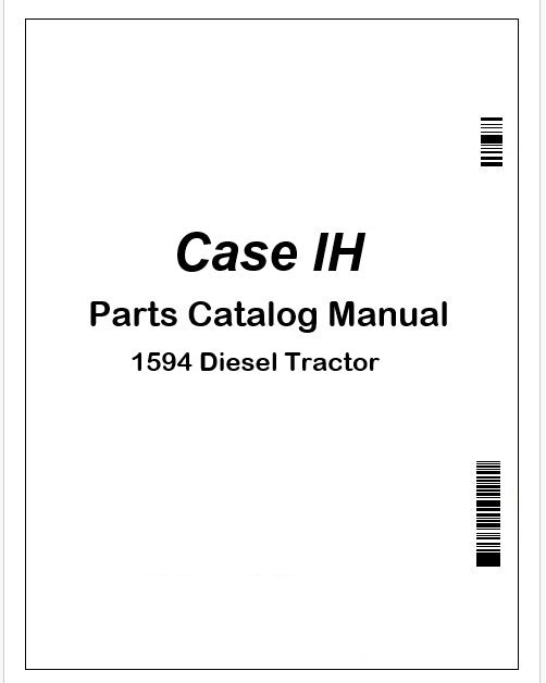 Case IH 1594 Diesel Tractor Parts Catalog Manual Instant PDF 