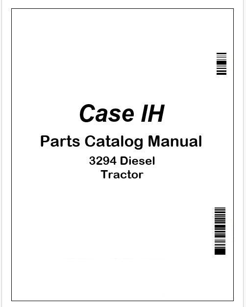 Case IH 3294 Diesel Tractor Parts Catalog Manual PDF