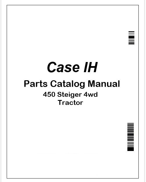 Case IH 450 Steiger 4wd Tractor Parts Manual PDF