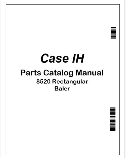 Case IH 8520 Rectangular Baler Parts Catalog Manual Instant PDF