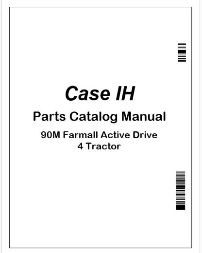 Case IH 90M Farmall Active Drive 4 Tractor Parts Catalog Manual Instant PDF