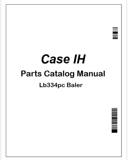 Case IH Lb334pc Baler Parts Catalog Manual Instant PDF