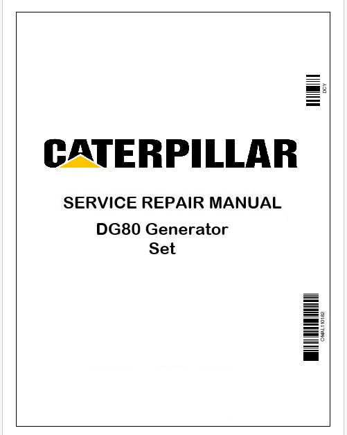 Caterpillar DG80 Generator Set Repair Service Manual Pdf