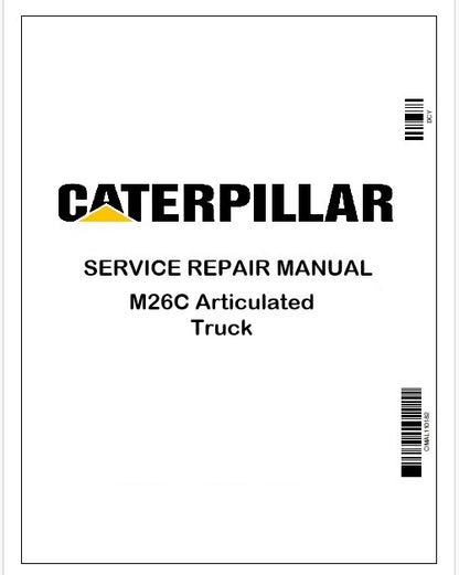 Caterpillar M26C Articulated Truck Repair Service Manual Pdf