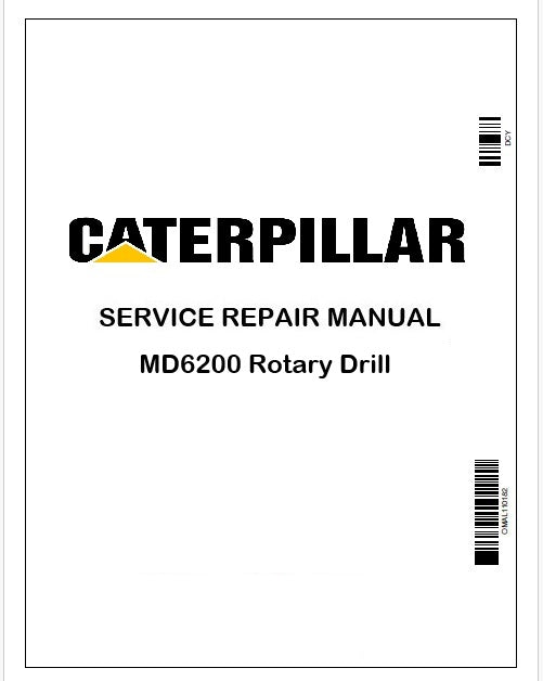 Caterpillar MD6200 Rotary Drill Repair Service Manual Pdf