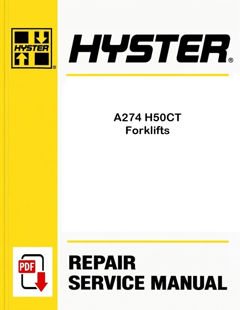 Hyster A274 H50CT Forklifts Pdf Service Manual