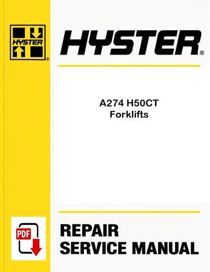 Hyster A274 H50CT Forklifts Pdf Service Manual