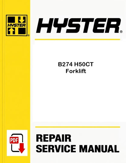 Hyster B274 H50CT Forklift Pdf Service Manual