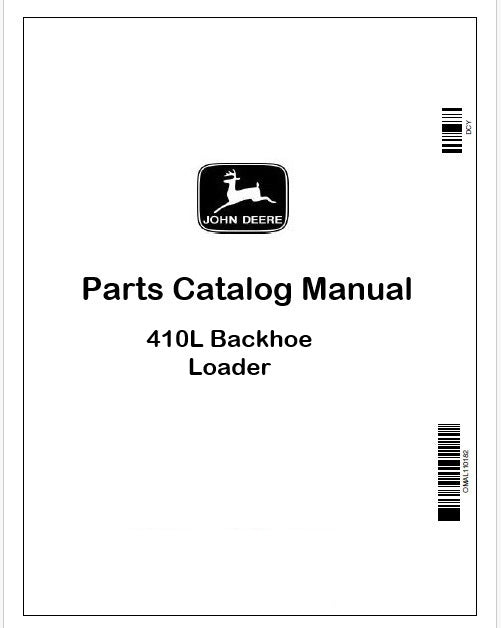 John Deere 410L Backhoe Loader Parts Catalog Manual PDF PC15367