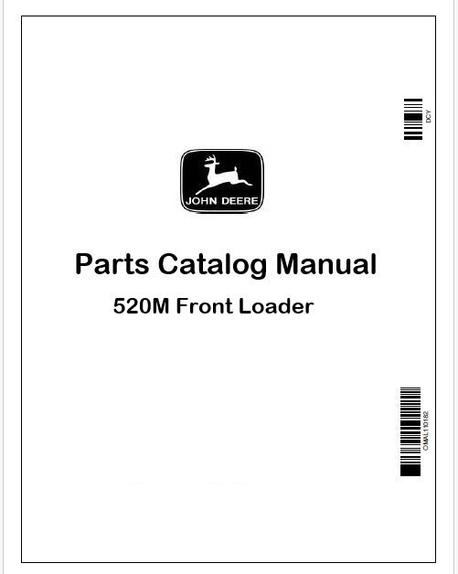 John Deere 520M Front Loader Parts Catalog Manual PDF PC6274