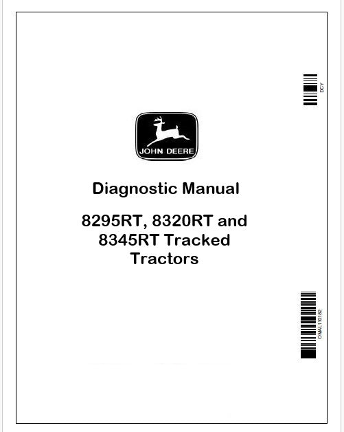 John Deere 8295RT, 8320RT and 8345RT Tracked Tractors Diagnostic Manual TM104419 Instant PDF