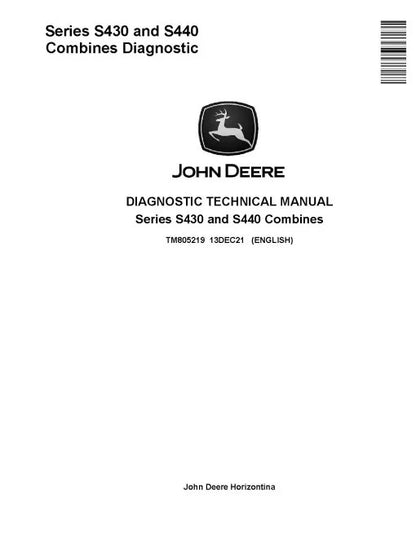 John Deere S430 and S440 Combines Pdf Diagnostic Manual TM805219