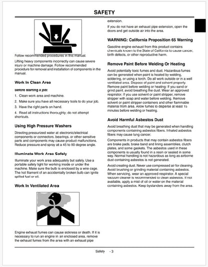 John Deere Tractor Loader Technical Manual Instant PDF