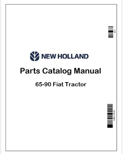 New Holland 65-90 Fiat Tractor Parts Catalog Manual Instant PDF