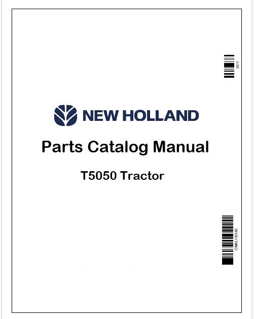 New Holland T5050 Tractor Parts Catalog Manual Instant PDF