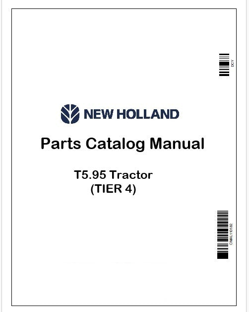 New Holland T5.95 Tractor Parts Catalog Manual Instant PDF (TIER 4)