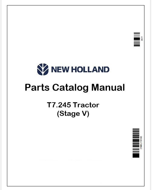 New Holland T7.245 Tractor Parts Catalog Manual Instant PDF (Stage V)
