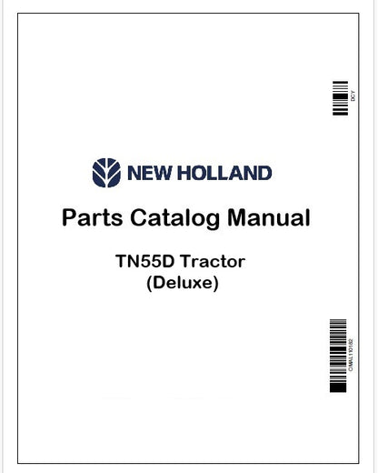 New Holland TN55D Tractor Parts Catalog Manual Instant PDF (Deluxe)