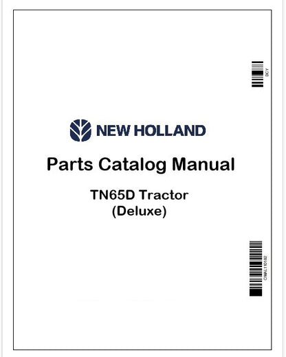 New Holland TN65D Tractor Parts Catalog Manual Instant PDF (Deluxe)