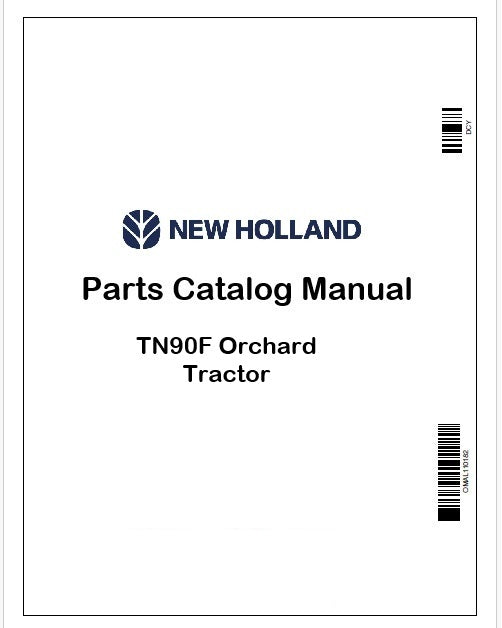 New Holland TN90F Orchard Tractor Parts Catalog Manual Instant PDF