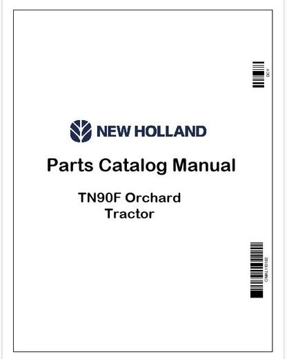 New Holland TN90F Orchard Tractor Parts Catalog Manual Instant PDF