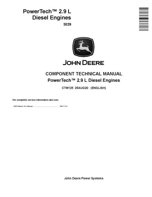 Powertech 3029 Diesel Engines Pdf Repair Service Manual (CTM125)