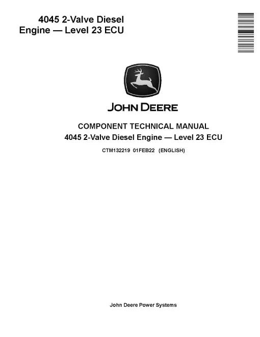 Powertech 4045TFC03 and 4045TFG03 2-Valve (FT4/Stage IV) Diesel Engines Level 23 ECU Pdf Repair Service Manual (CTM132219)