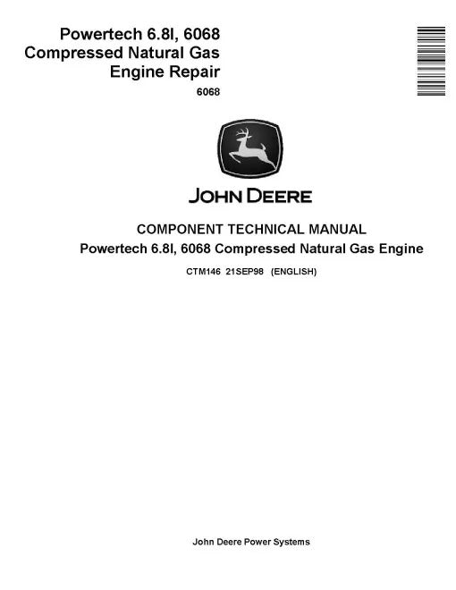 Powertech 6068CNG Compressed Natural Gas Engines Pdf Repair Service Manual (CTM146)