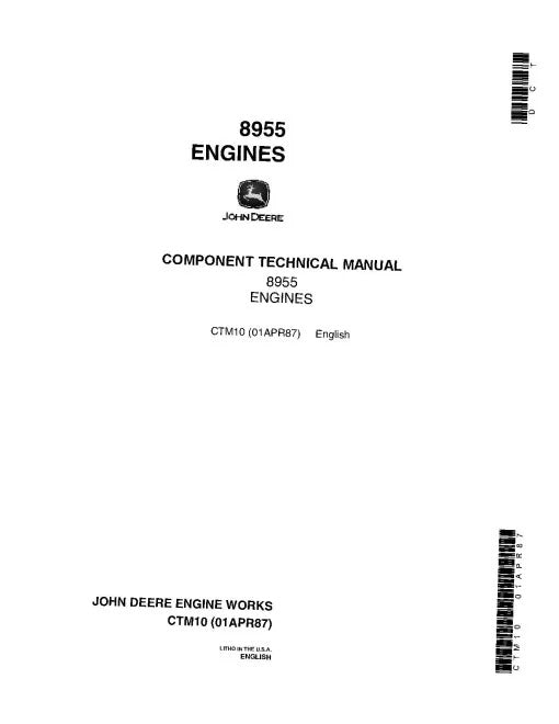 Powertech 8955 (Series 700) Diesel Engines Component Pdf Repair Service Manual (CTM10)