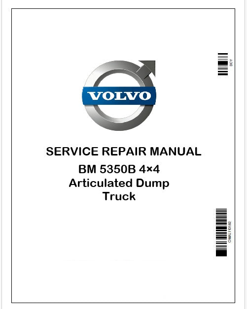 Volvo BM 5350B 4×4 Articulated Dump Truck Repair Service Manual Instant PDF