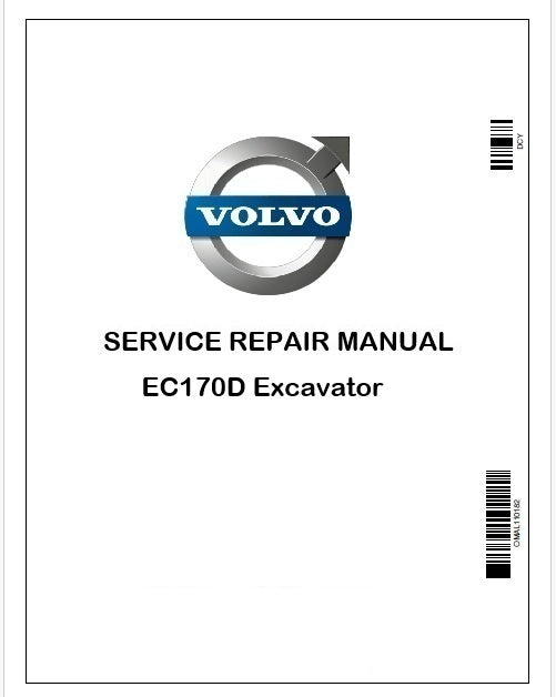Volvo EC170D Excavator Repair Service Manual Instant PDF