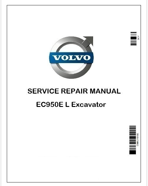 Volvo EC950E L Excavator Repair Service Manual Instant PDF