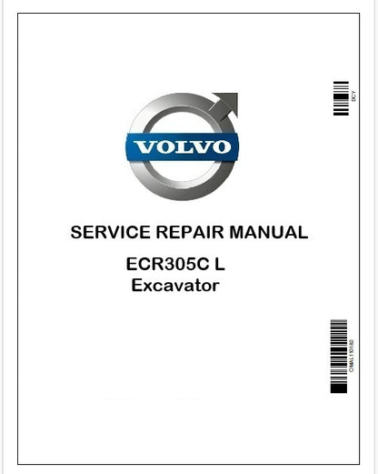 Volvo ECR305C L Excavator Repair Service Manual Instant PDF