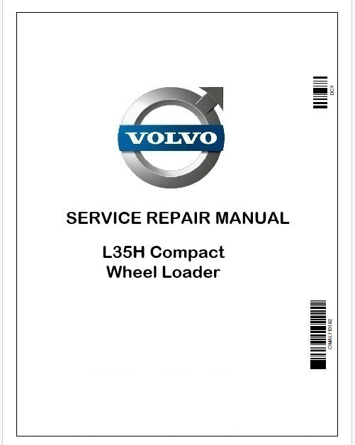 Volvo L35H Compact Wheel Loader Repair Service Manual Instant PDF