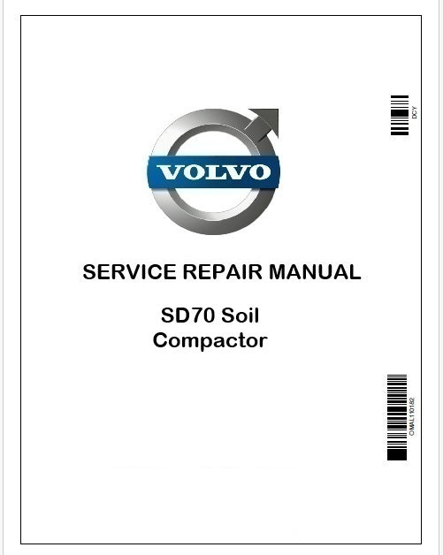 Volvo SD70 Soil Compactor Service Manual PDF